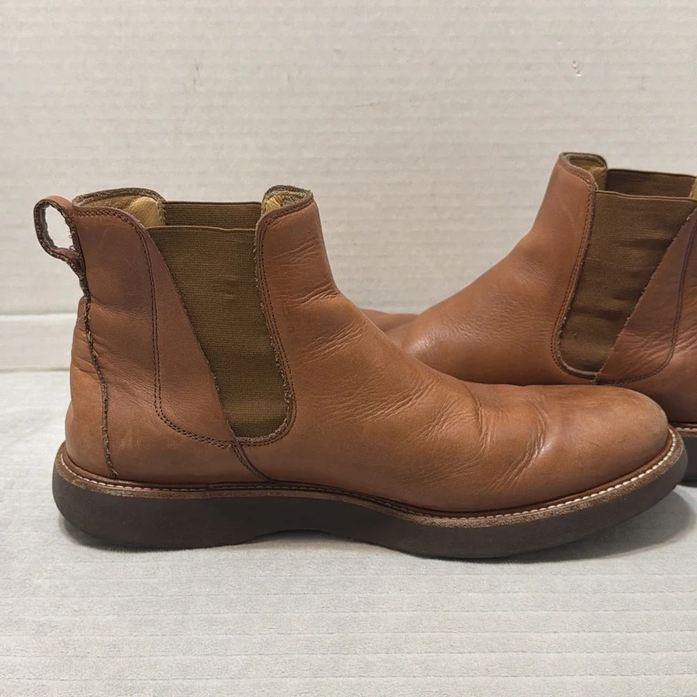 Samuel Hubbard Boots Men's US Size 9 Brown Leather Pull On Chelsea Boot